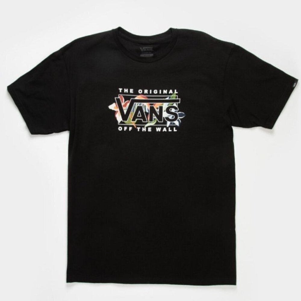 Vans Men's Lucid Floral Short Sleeve Tee Black -M